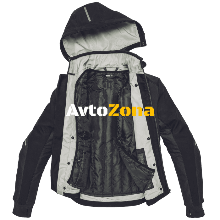 Текстилно мото яке SPIDI Hoodie Armor H2Out Black - Avtozona