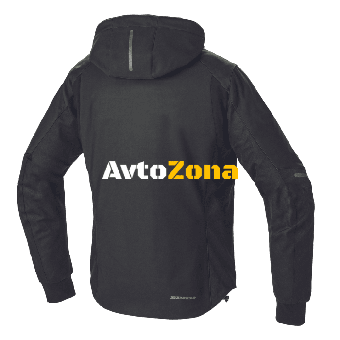 Текстилно мото яке SPIDI Hoodie Armor H2Out Black - Avtozona