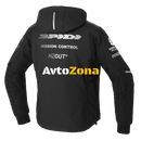 Текстилно мото яке SPIDI Hoodie Armor H2Out Black/White - Avtozona