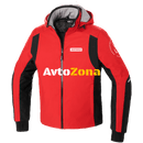 Текстилно мото яке SPIDI Hoodie Armor H2Out Red - Avtozona