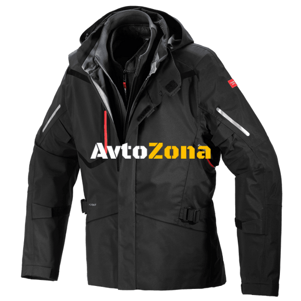 Текстилно мото яке SPIDI Mission-T H2Out Black - Avtozona