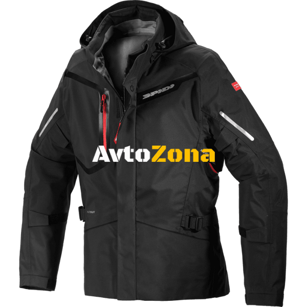 Текстилно мото яке SPIDI Mission-T Shield Black - Avtozona