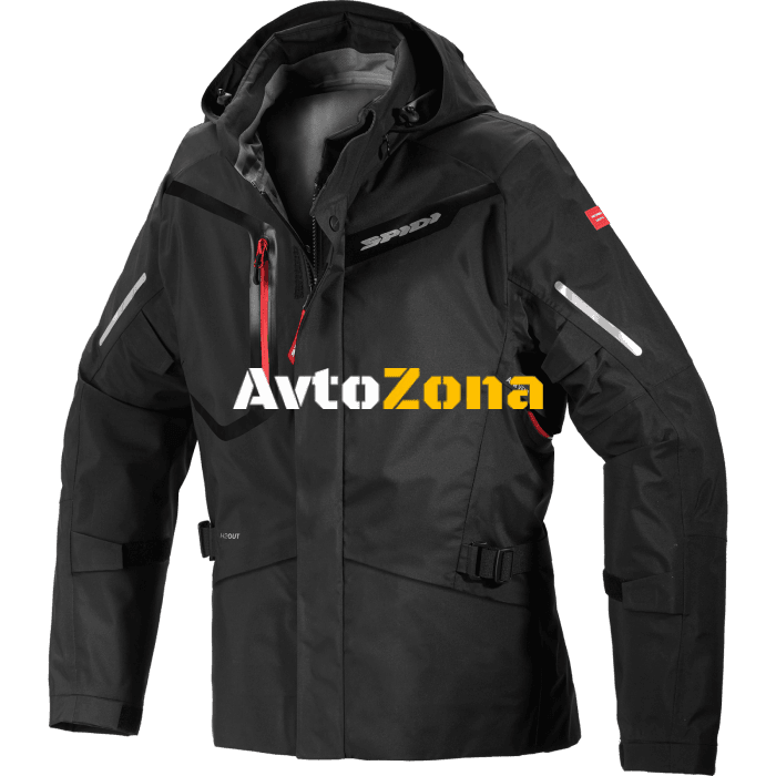 Текстилно мото яке SPIDI Mission-T Shield Black - Avtozona