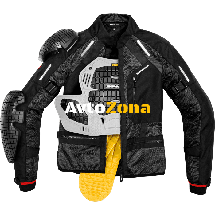 Текстилно мото яке SPIDI TECH ARMOR Black - Avtozona