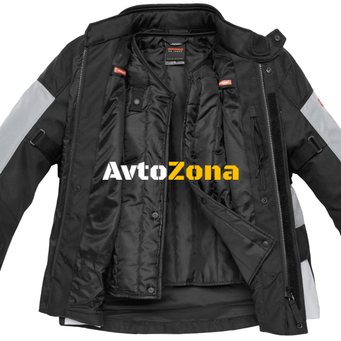 Текстилно мото яке TRAVELER 2 H2OUT BLACK/GRAY - Avtozona