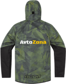 Текстилно мото яке ICON AIRFORM BATTLESCAR - GREEN - Avtozona