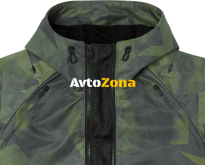 Текстилно мото яке ICON AIRFORM BATTLESCAR - GREEN - Avtozona