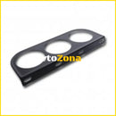 Конзола - стойка за 3 измервателни уреди 52мм - плоска с 4 винта - Avtozona