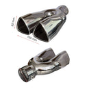 Διπλό ακροφύσιο σιγαστήρα - τριγωνικό σχήμα