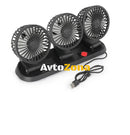 Троен вентилатор с въртящо се рамо 12V-24V - Avtozona
