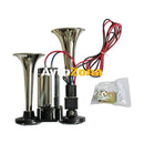 Двойна тромба с компресор никелирана 12V - Avtozona