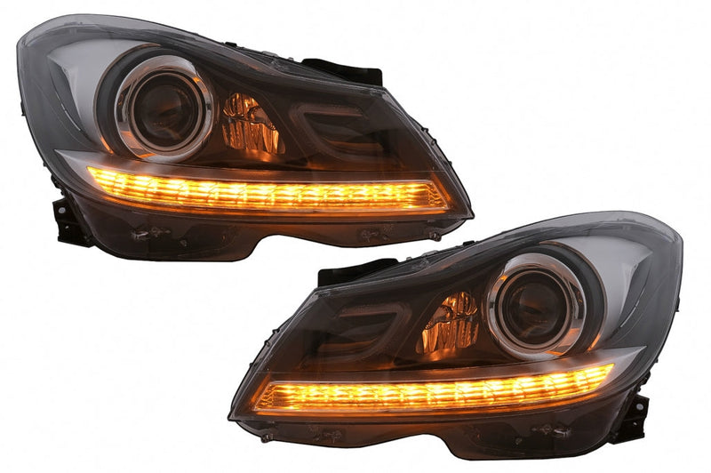 Тунинг LED DRL Фарове за Mercedes C-Class W204 S204 (2011-2014) - Avtozona