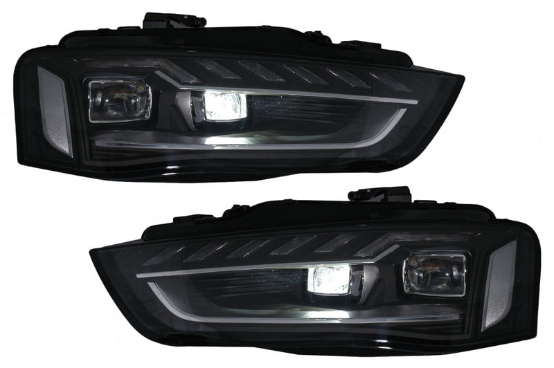 Тунинг Full LED Фарове за Audi A4 B8.5 Facelift (2012-2015) Dynamic Sequential Turning Light - Avtozona