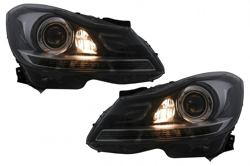 Тунинг LED DRL Фарове за Mercedes C-Class W204 S204 (2011-2014) - Avtozona