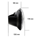 Универсален 7 инча 18см ЛЕД LED фар лампа халоген 12V-24V къси/дълги с DRL дневни светлини мигач бяло-жълто за АТВ джип мотоциклет камион