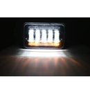 Универсалeн 5 инча ЛЕД LED фар лампа халоген 12V-24V къси/дълги с DRL дневни светлини мигач бяло-жълто 4000lm за АТВ джип камион трактор