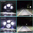 Универсален 45W ЛЕД LED фар лампа халоген 12V-24V къси/дълги 20 x 14cm за АТВ джип мотоциклет камион трактор и др. - Avtozona
