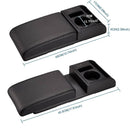 Универсален кожен подлакътник барче - черно - Avtozona