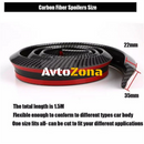 Универсален спойлер за заден капак карбон карбонов - Avtozona