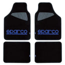 Универсални мокетни стелки Sparco SPC1901A черно-сини 4 части - Avtozona
