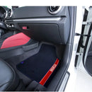 Универсални мокетни стелки Sparco 03763BRS с червени детайли 4 части - Avtozona