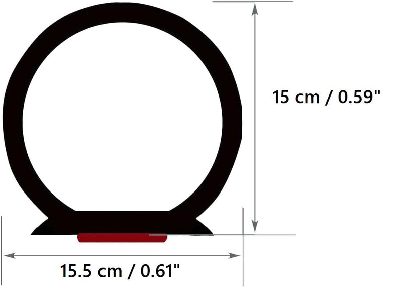 Уплътнителна самозалепваща гумена лента за врата и прозорци 5М водоустойчива шумоизолираща - Avtozona