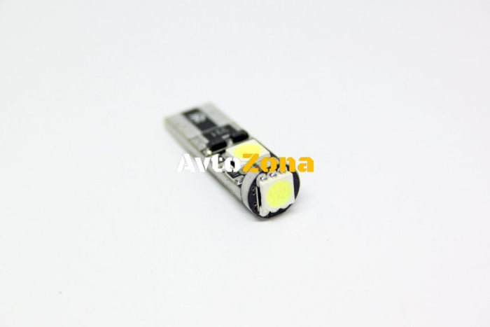 Лед крушки тип T10 с 3 SMD диода - Canbus 6000K - Avtozona