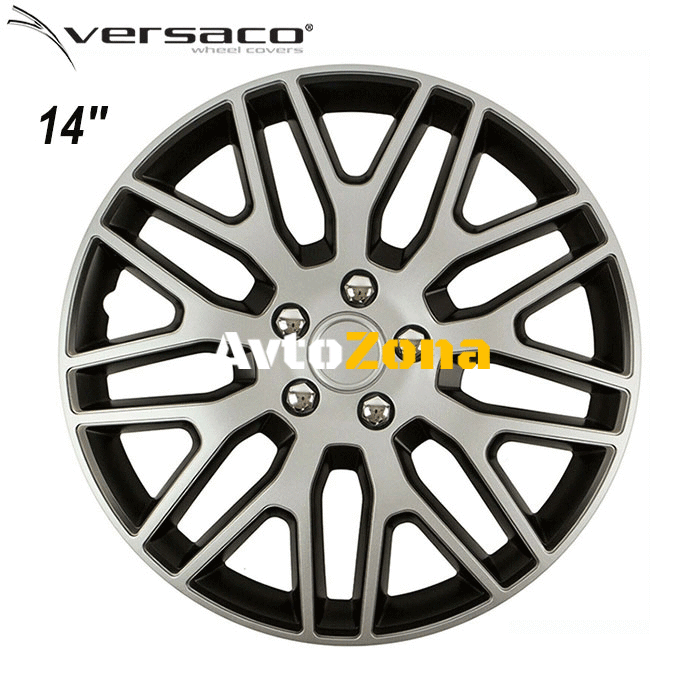 14’’ Тасове за джанти Versaco Dakar NC Silver/Black - 4бр. в к-т - Avtozona