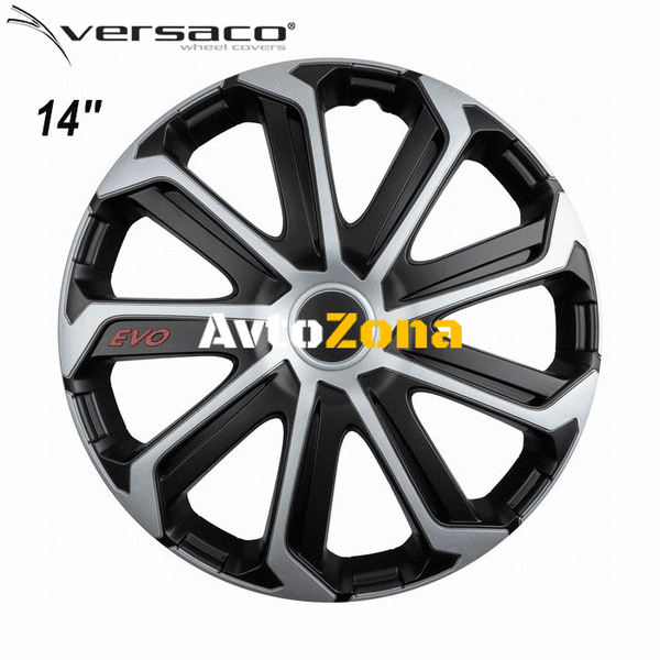 14’’ Тасове за джанти Versaco Evo Black/Silver - 4бр. в к-т - Avtozona