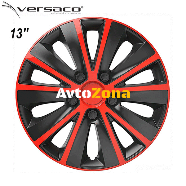 13’’ Тасове за джанти Versaco Rapid Red / Black - 4бр. в к-т - Avtozona