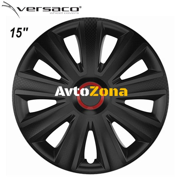 15’’ Тасове за джанти Versaco Carbon Aviator RR - Black - 4бр. в к-т - Avtozona