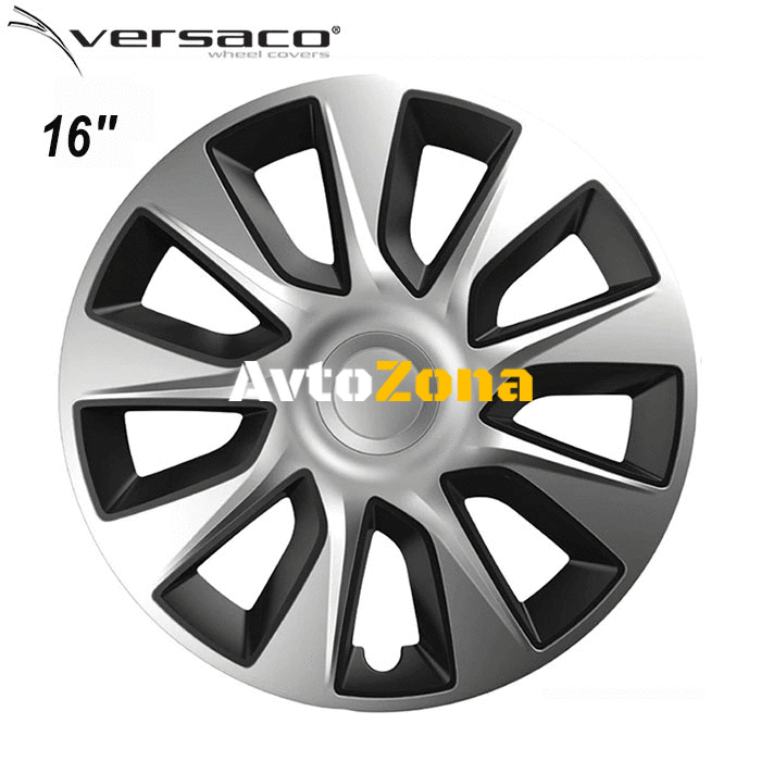 16’’ Тасове за джанти Versaco Stratos Silver / Black - 4бр. в к-т - Avtozona