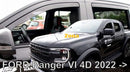 ВЕТРОБРАНИ ЗА FORD RANGER (2022 + ) - 4БР. ПРЕДНИ И ЗАДНИ - Avtozona