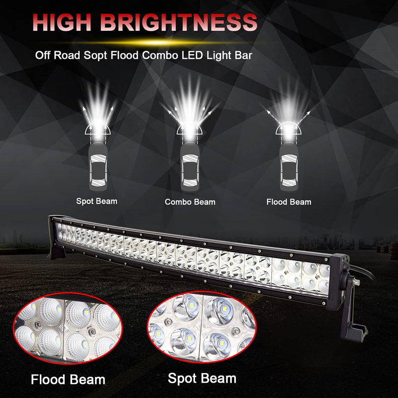 МОЩЕН ИЗВИТ LED БАР - 240W - 107 см - Avtozona