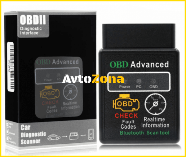 Букса OBD-2 за автодиагностика - ELM-327 SJ16 - Avtozona