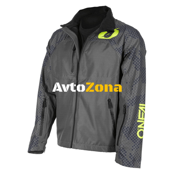 Водоустойчиво яке O’NEAL SHORE V.22-GRAY/NEON YELLOW - Avtozona