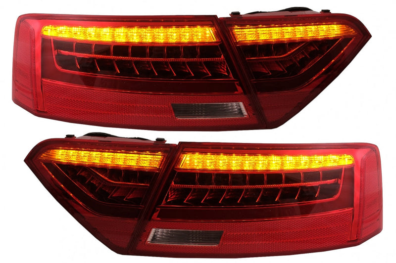 Задни LED тунинг стопове за Audi A5 8T Coupe Cabrio Sportback (2007-2011) - Динамични мигачи - Avtozona