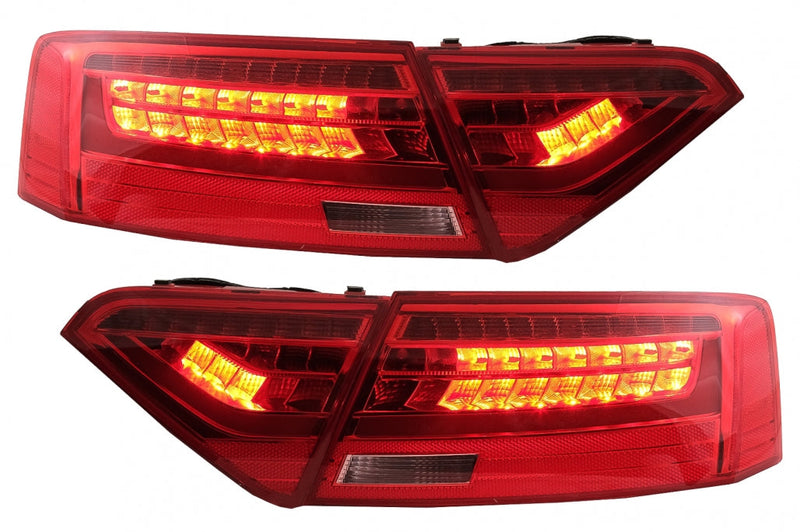 Задни LED тунинг стопове за Audi A5 8T Coupe Cabrio Sportback (2007-2011) - Динамични мигачи - Avtozona