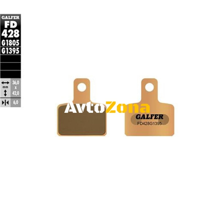 Задни мото накладки Galfer SINTERED COMPOUND FD428G1395 - Avtozona