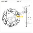 Задно зъбчато колело TROFEO 365063148 BLACK - Avtozona