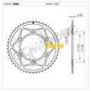 Задно зъбчато колело TROFEO 367083147 ORANGE - Avtozona