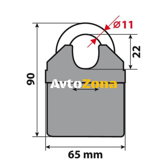 Заключващa мото верига – C-LOCK 200 90631 - Avtozona