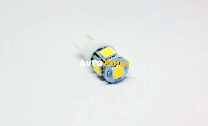 Диодна крушка Т10 с 5 SMD - 5050 Chip - Avtozona