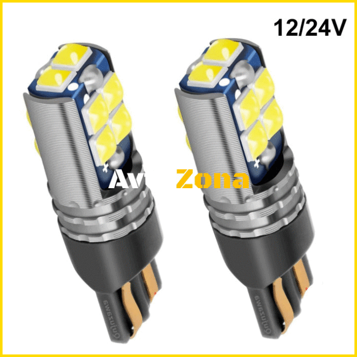 Диодни крушки 10SMD - 12/24V 2бр/к-т - Avtozona