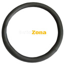 Черен кожен калъф за волан - 38см - Avtozona